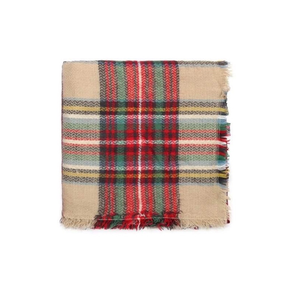 Classic Tartan Soft Knit Blanket Scarf - Picture 8 of 8